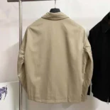 Burberry Men Gabardine Harrington Jacket 80710571