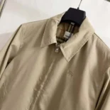 Burberry Men Gabardine Harrington Jacket 80710571