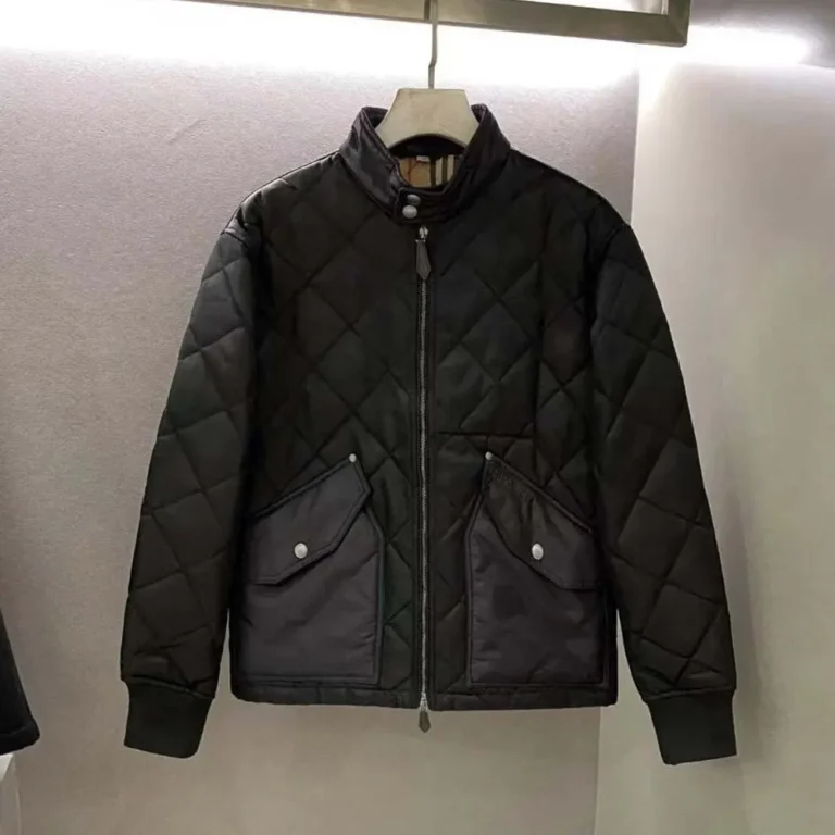 Burberry Men Quilted Thermoregulated Harrington Jacket 80479341