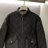 Burberry Men Quilted Thermoregulated Harrington Jacket 80479341