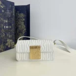 Dior Women Miss Dior Flap Bag Latte Quilted Miss Dior Allover Calfskin