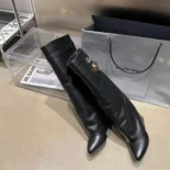 Givenchy Women Also Available in Wide Fit Shark Lock Boots in Leather-Black
