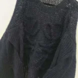 Loewe Women Anagram Sweater in Mohair-Dark Navy S359Y14KBO