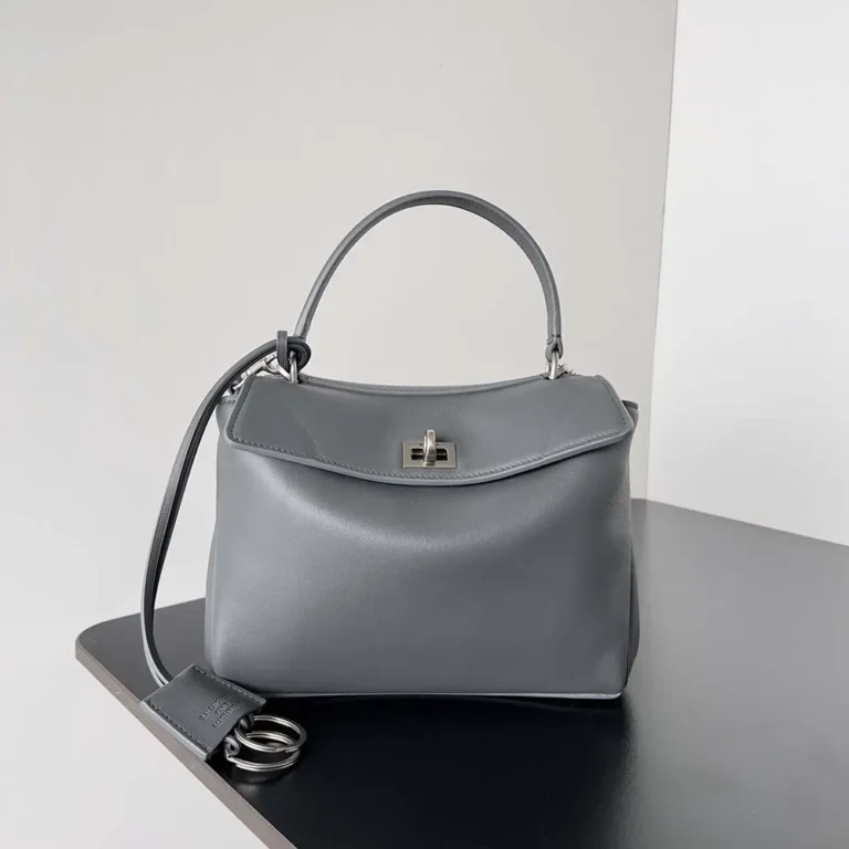 Balenciaga Women Rodeo Mini Handbag in Grey 7954562AA4U9001