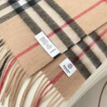 Burberry Unisex Check Cashmere Scarf-Beige 80765761