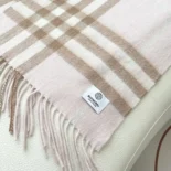 Burberry Unisex Check Cashmere Scarf-Pink 80497111