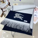 Burberry Unisex EKD Logo Wool Scarf-Grey 80940151