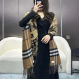Burberry Unisex Reversible EKD Cashmere Scarf 80737681