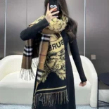 Burberry Unisex Reversible EKD Cashmere Scarf 80737681