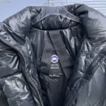 Canada Goose Men Cypress Cropped Puffer in Recycled Feather-Light Ripstop Shiny-Black