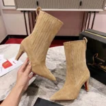 Christian Louboutin Women Santigag 85 mm Low Boots Veau Velours