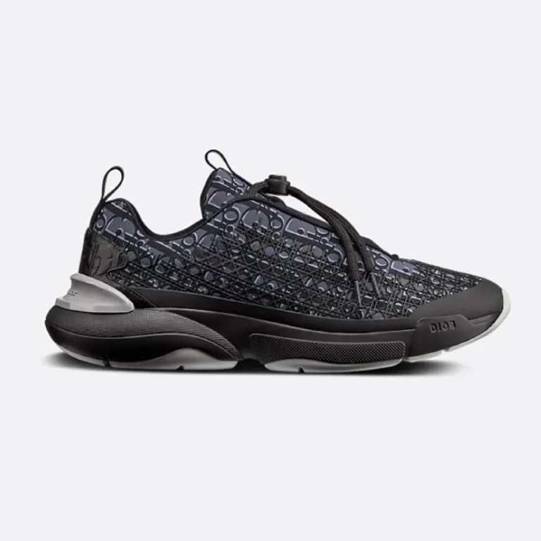 Dior Men B24 Sneaker Black Dior Oblique Technical Fabric