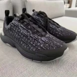 Dior Men B24 Sneaker Black Dior Oblique Technical Fabric