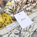 Dior Unisex Dior 4 Saisons Automne Soleil 90 Square Scarf Ecru Multicolor Silk Twill