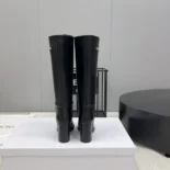 Dior Women D-Town Heeled Boot Black Supple CalfskinDior Women D-Town Heeled Boot Black Supple Calfskin