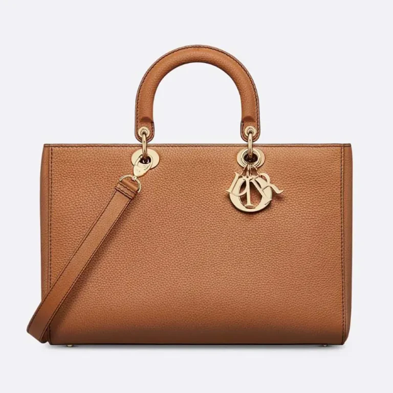 Dior Women Medium Lady D-Sire My ABCDior Bag Dark Brandy Taurillon LeatherDior Women Medium Lady D-Sire My ABCDior Bag Dark Brandy Taurillon Leather
