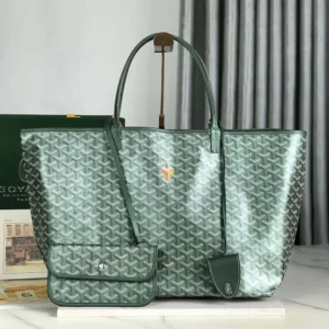 Goyard Unisex Saint Louis GM bag-Pearly Green STLCROGMLTY90CL90P