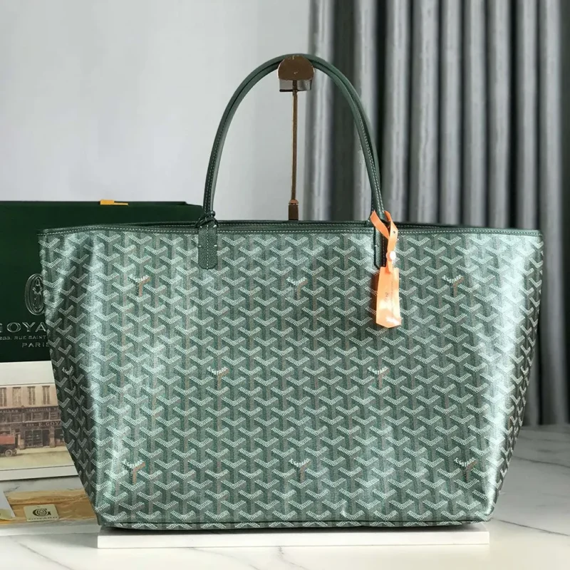 Goyard Unisex Saint Louis GM bag-Pearly Green STLCROGMLTY90CL90P