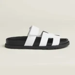 Hermes Unisex Chypre Sandal-White H222100Zv90380