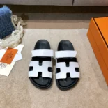Hermes Unisex Chypre Sandal-White H222100Zv90380