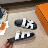 Hermes Unisex Chypre Sandal-White H222100Zv90380