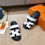 Hermes Unisex Chypre Sandal-White H222100Zv90380
