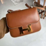 Hermes Women Constance 24 Bag Box Leather-Brown/Gold