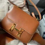 Hermes Women Constance 24 Bag Box Leather-Brown/Gold