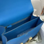 Hermes Women Constance 24 Bag Epsom Leather-Blue/Gold