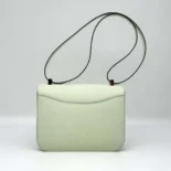 Hermes Women Constance 24 Bag Epsom Leather-Lime/Silver