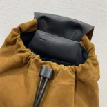 Loewe Unisex Flamenco Backpack in Pressed Suede 0011083391