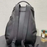 Loewe Unisex Flamenco Backpack in Shiny Supple Calfskin-Black