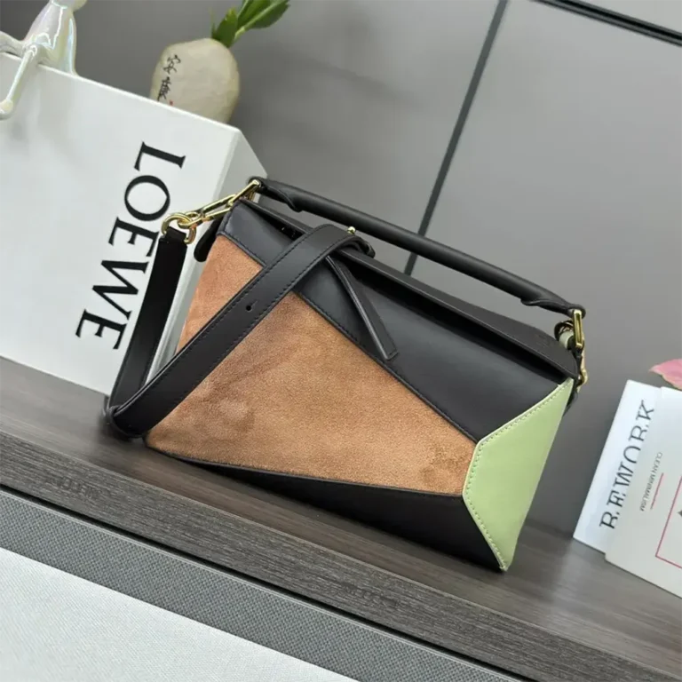 Loewe Unisex Small Puzzle Bag in Classic Calfskin and Suede 0011183845
