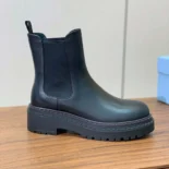 Prada Men Leather Chelsea Boots-Black 1T744N