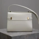 Saint Laurent YSL Women Mini Manhattan in Box Saint Laurent-White