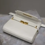 Saint Laurent YSL Women Mini Manhattan in Box Saint Laurent-White
