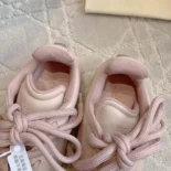 Alexander Mcqueen Unisex Crackled Leather Flexion Sneaker in Pink