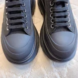 Alexander Mcqueen Unisex Tread Slick Lace Up in Black