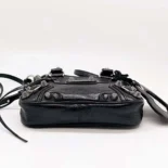 Balenciaga Women Neo Cagole XS Handbag in Black Arena Lambskin