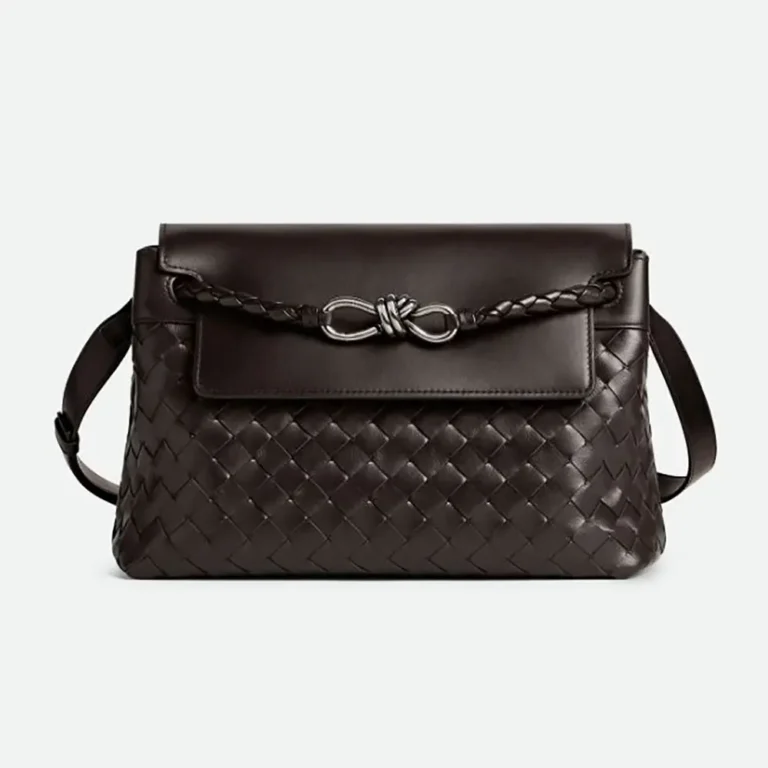 Bottega Veneta Men Small Andiamo Messenger-Chocolate 815781V2HLD2364