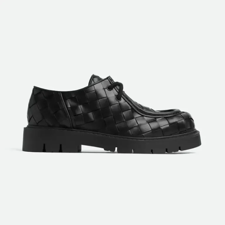 Bottega Veneta Unisex Haddock Lace-Up Shoe-Black 782054V2WT21000