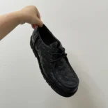 Bottega Veneta Unisex Haddock Lace-Up Shoe-Black 782054V2WT21000