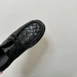 Bottega Veneta Unisex Haddock Lace-Up Shoe-Black 782054V2WT21000