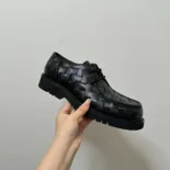 Bottega Veneta Unisex Haddock Lace-Up Shoe-Black 782054V2WT21000