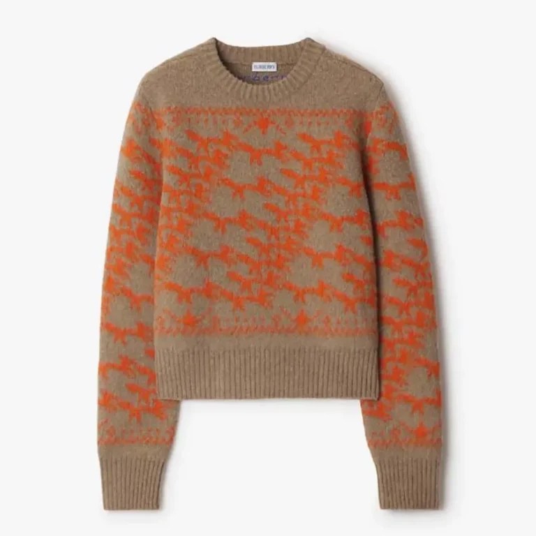 Cropped Fox Wool Sweater 80935351