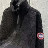 Canada Goose Women Beige Simcoe Fleece Jacket-Black