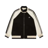 Celine Men Tracksuit Jacket in Double Face Jersey-Black