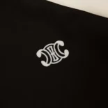 Celine Men Tracksuit Jacket in Double Face Jersey-Black