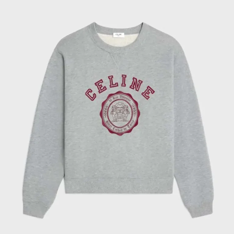 Blason Loose Sweatshirt in Cotton Fleece RY030670Q