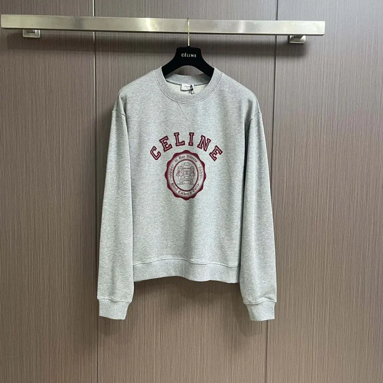 Blason Loose Sweatshirt in Cotton Fleece RY030670Q